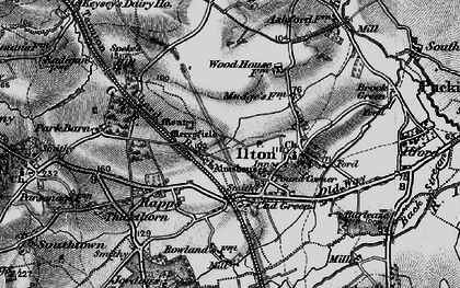Old map of Cad Green in 1898