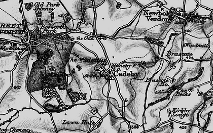 Old map of Bosworth Park in 1899