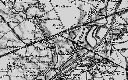 Old map of Cadishead in 1896
