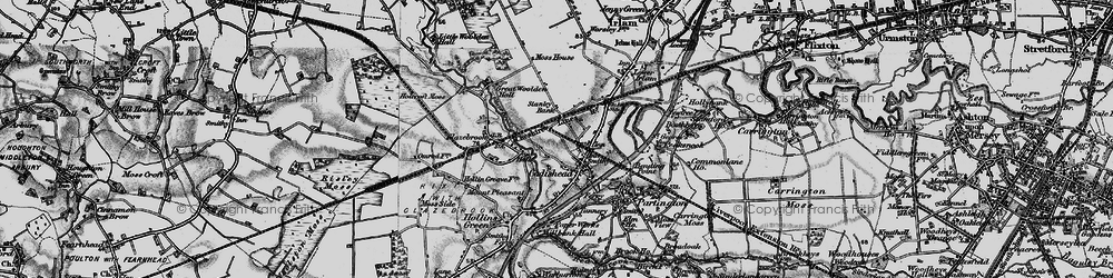 Old map of Cadishead in 1896