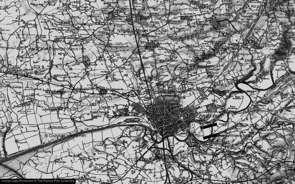Old Map of Cadley, 1896 in 1896