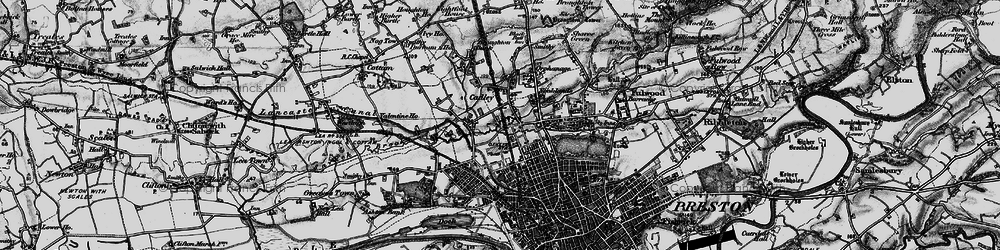 Old map of Cadley in 1896