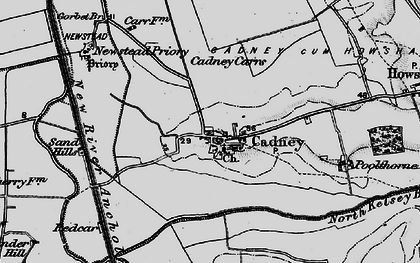 Old map of Barrow Ling in 1898