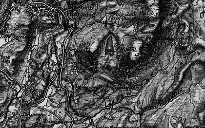Old map of Afon Teigl in 1899