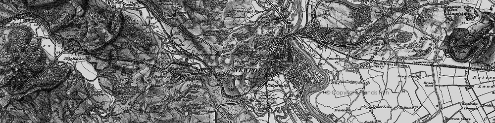 Old map of Caerau Park in 1897