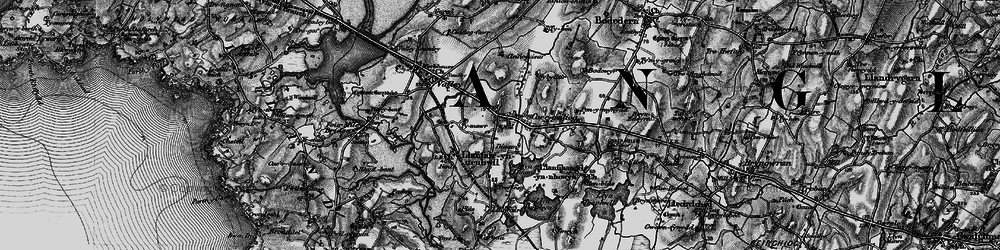 Old map of Caergeiliog in 1899