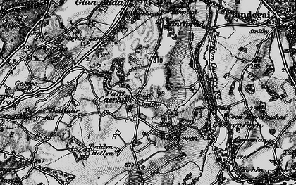 Old map of Caerhun in 1899