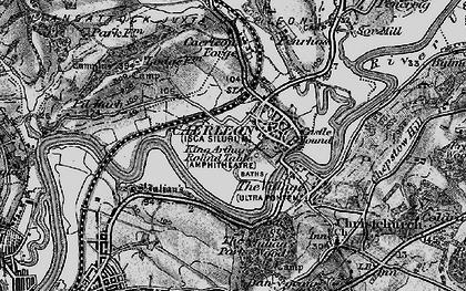 Old map of Caerleon in 1897