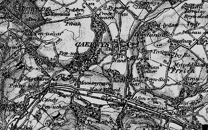 Old map of Caerwys in 1896