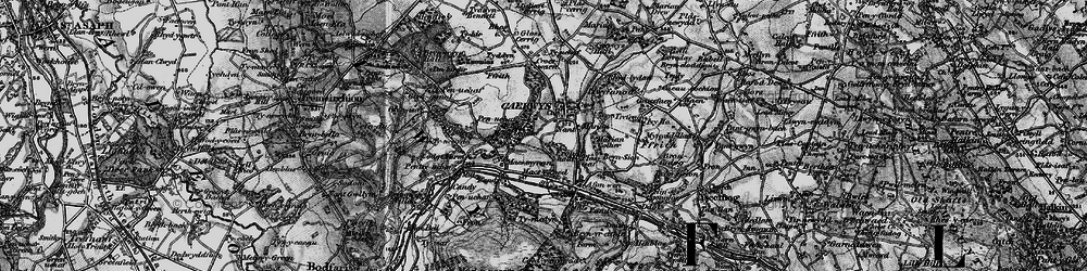 Old map of Caerwys in 1896