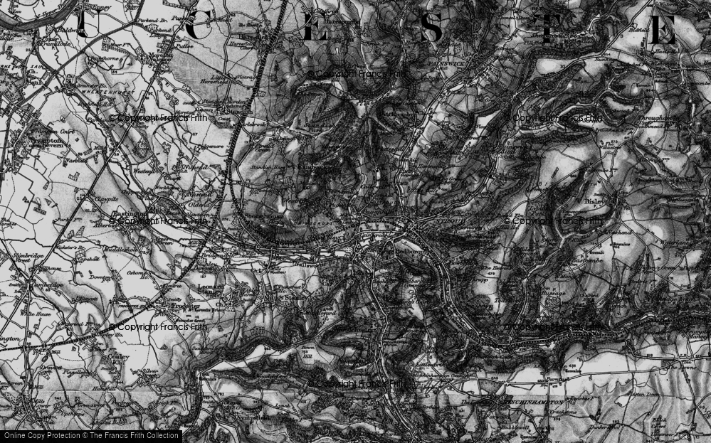 Old Map of Cainscross, 1897 in 1897