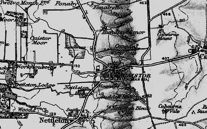 Old map of Caistor in 1899