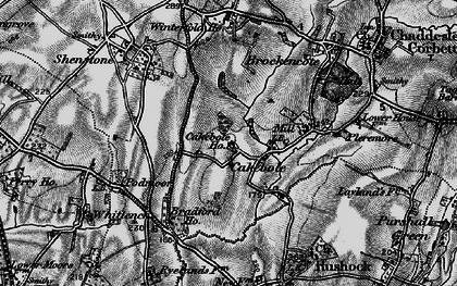 Old map of Cakebole in 1898