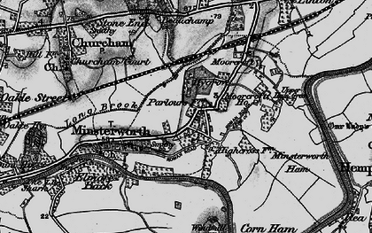 Old map of Beauchamp Ho in 1896