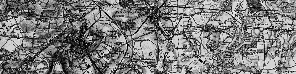 Old map of Birkham Wood in 1898