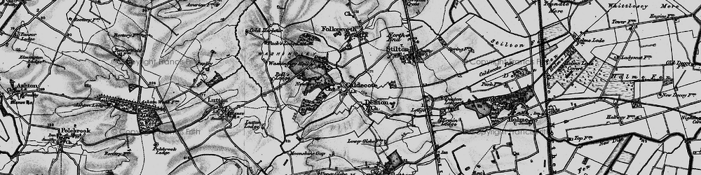 Old map of Caldecote in 1898