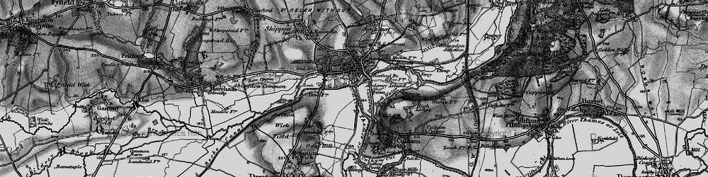 Old map of Caldecott in 1895