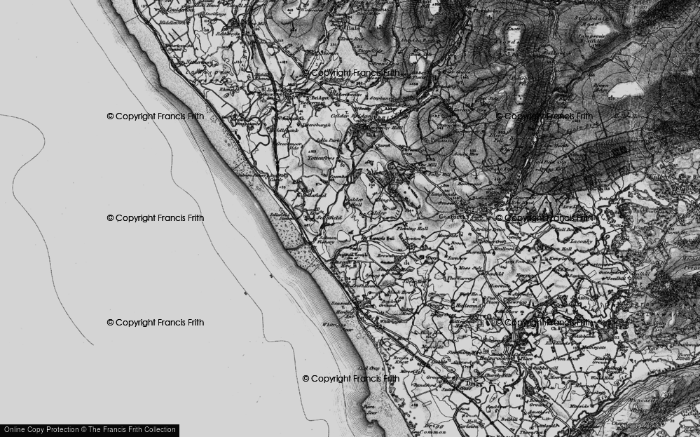 Old Map of Calder, 1897 in 1897