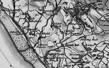 Old map of Calder in 1897