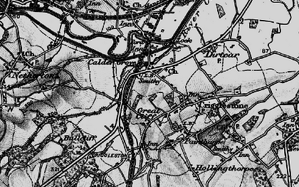 Old map of Calder Grove in 1896