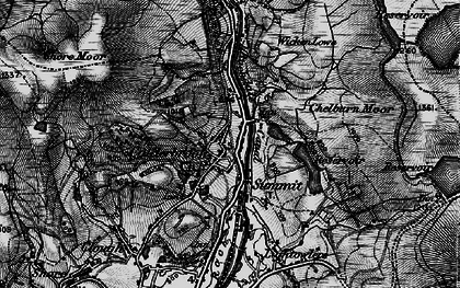 Old map of Blackstone Edge Reservoir in 1896