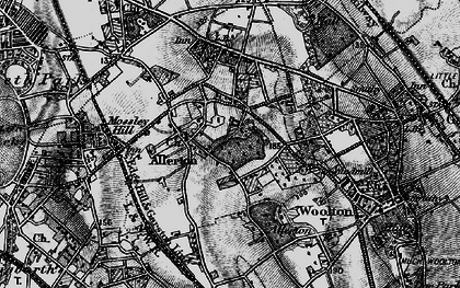 Old map of Calderstones in 1896