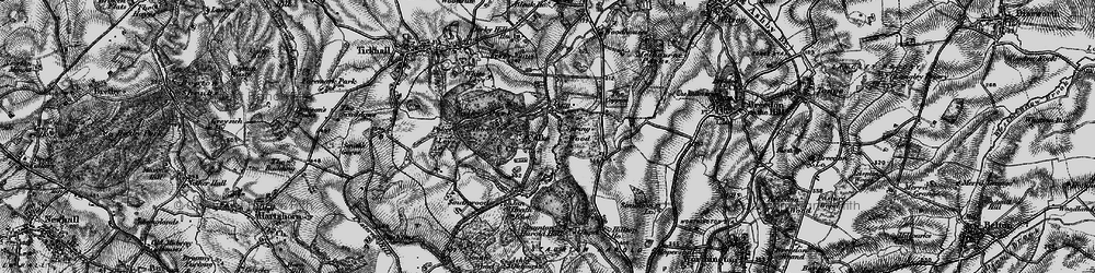 Old map of Calke in 1895