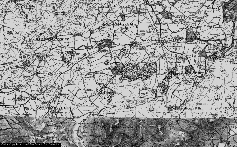 Old Map of Historic Map covering Black Walter in 1897