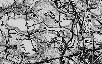 Old map of Callands in 1896