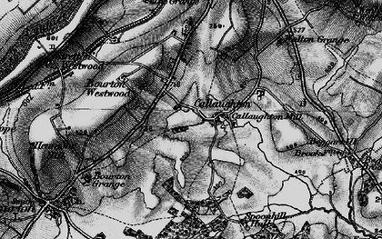 Old map of Callaughton in 1899