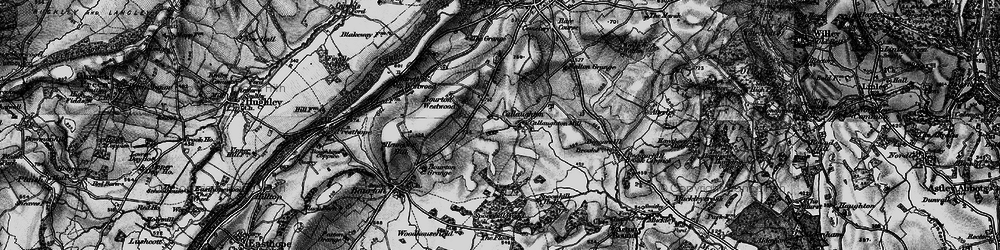 Old map of Callaughton in 1899