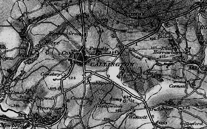 Old map of Westcott in 1896