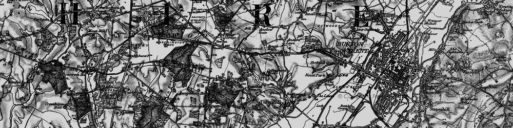 Old map of Callingwood in 1898