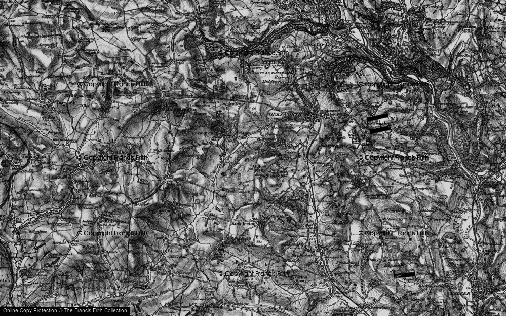 Old Map of Callow, 1897 in 1897