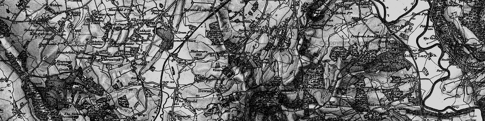 Old map of Aconbury in 1898