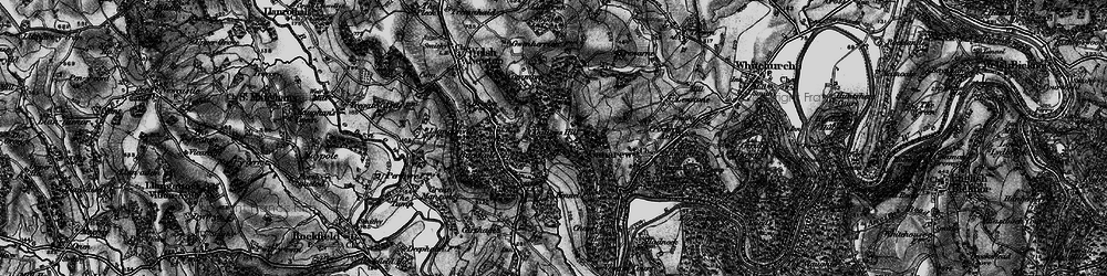 Old map of Callow Hill in 1896