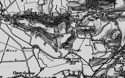 Old map of Ben Knowle Hill in 1898