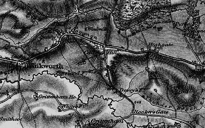 Old map of Callow Hill in 1898