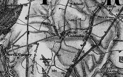 Old map of Ampney Downs in 1896