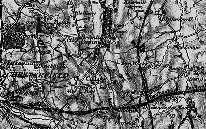 Old map of Calow in 1896
