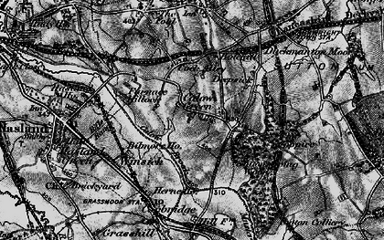 Old map of Calow Green in 1896