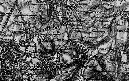 Old map of Calrofold in 1896