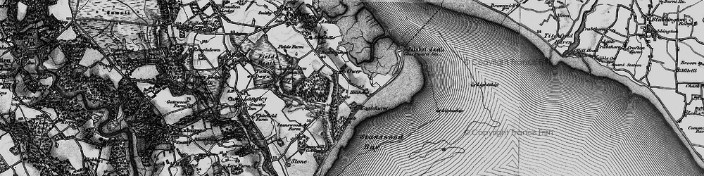 Old map of Calshot in 1895