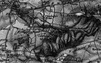 Old map of Calstone Wellington in 1898