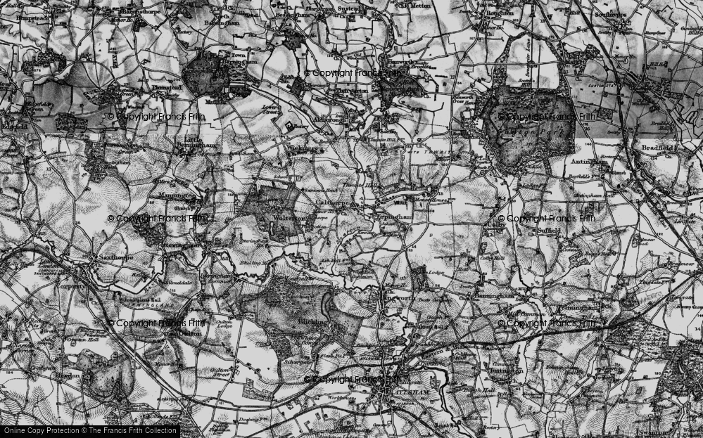 Old Map of Calthorpe, 1898 in 1898