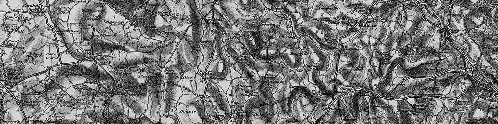 Old map of Calvadnack in 1895