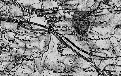 Old map of Calveley in 1897