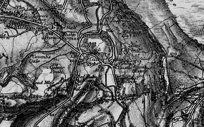 Old map of Calver in 1896