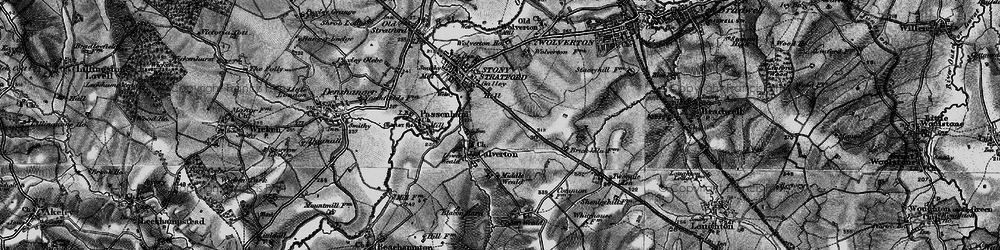 Old map of Calverton in 1896