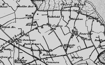 Old map of Calvo in 1897